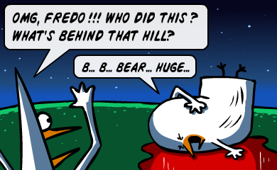 OMG Fredo, who did this? What's behind that hill? - Bear, huge... OMG Fredo, who did this? What's behind that hill? - Bear, huge...