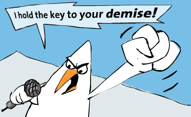 Demise = Utter Destruction, end of Existence.