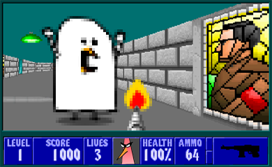 Scene from Wolfenstein3D. © Activision Publishing, Inc., Apogee, Atari, Inc., I think... Scene from Wolfenstein3D. © Activision Publishing, Inc., Apogee, Atari, Inc., I think...