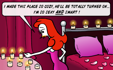 I made this place so cozy... He's gonna be totally turned on. I'm sexy AND smart. I made this place so cozy... He's gonna be totally turned on. I'm sexy AND smart.