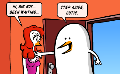 Hi, big boy! Been waiting... Step aside, cutie. Hi, big boy! Been waiting... Step aside, cutie.