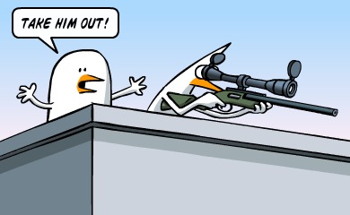 Take him out! Take him out!
